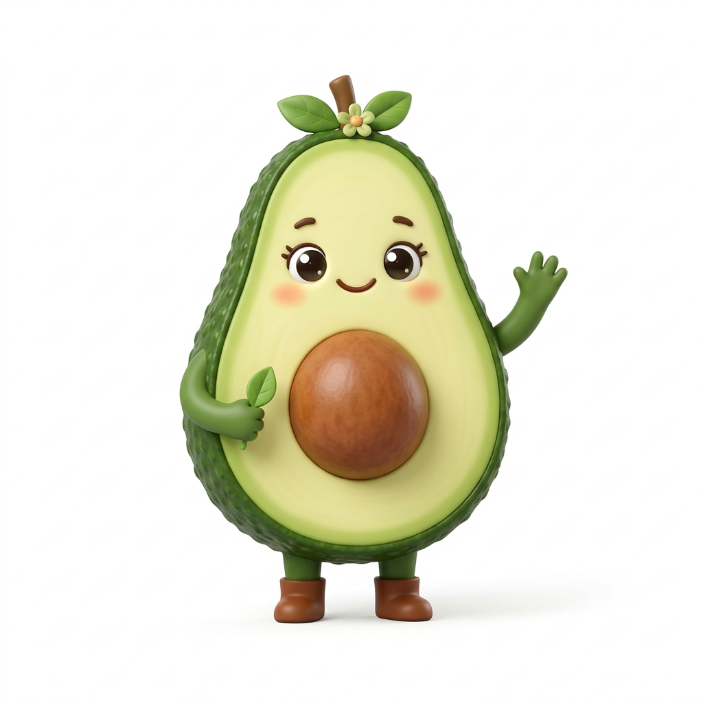 Ms. Avocado character